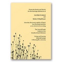 Blooming - Canary and Black Invitation