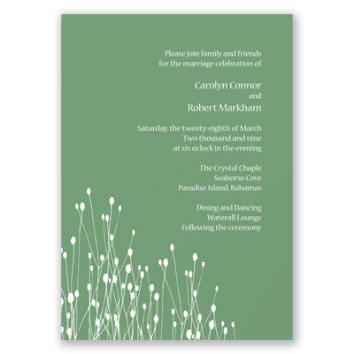 Blooming - Clover Invitation