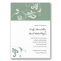Butterfly Lace - Pool and Black Invitation