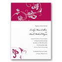 Butterfly Lace - Canary and Cornflower Invitation