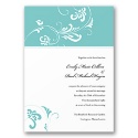 Butterfly Lace - Apple and Black Invitation