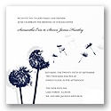 Delicate Dandelion - Lapis Invitation