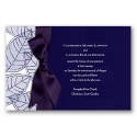 Translucent Leaves - Lapis - Invitation
