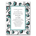 Floral Border - Jade - Invitation