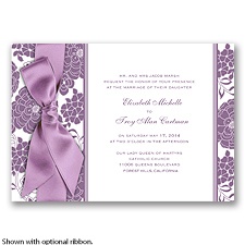 Floral Patterned - Wisteria - Invitation