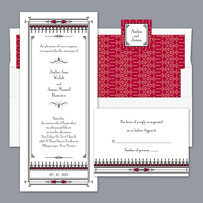 Vintage Elegance - Apple - Invitation
