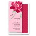 Patterned Peony - Apple - Invitation