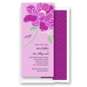 Patterned Peony - Sangria - Invitation