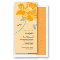 Patterned Peony - Tangerine - Invitation
