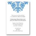 Decorative Damask - Cornflower - Invitation