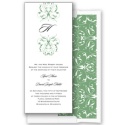 Monogram Flourish - Clover - Invitation