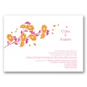 Graceful Petals - Tangerine - Invitation