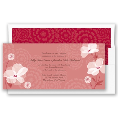 Moonlight Blossoms - Apple - Invitation