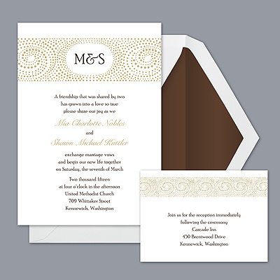Everlasting - Golden - Invitation