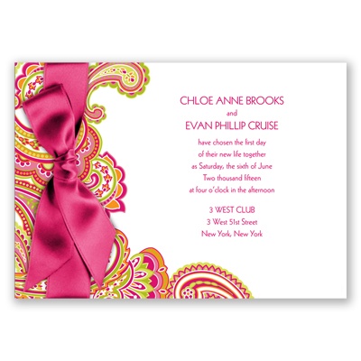 Romantic Paisley - Invitation