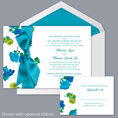 Floral Malibu - Invitation