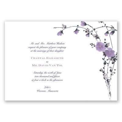 Iris Floral - Invitation