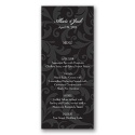 Treasured Jewels Pattern - Black - Menu Card