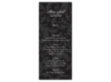 Treasured Jewels Pattern - Black - Menu Card