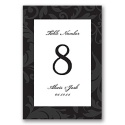 Treasured Jewels Pattern - Black - Table Number