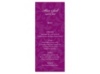 Treasured Jewels Pattern - Sangria - Menu Card