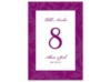 Treasured Jewels Pattern - Sangria - Table Number