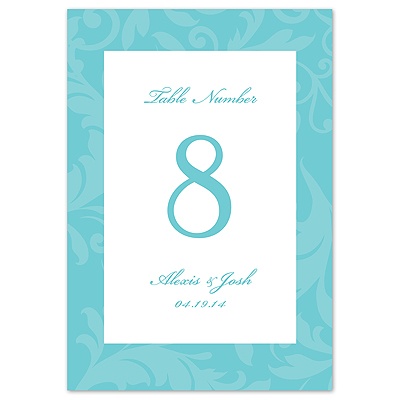Treasured Jewels Pattern - Pool - Table Number