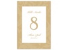 Treasured Jewels Pattern - Golden - Table Number