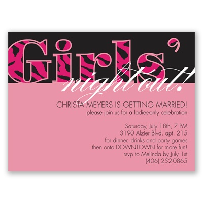 Girls Night Out - Party Invitation