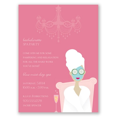 Spa Party - Party Invitation
