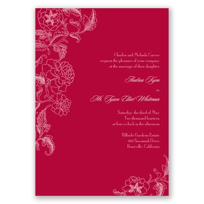 Cascading Blossoms - Apple - Invitation