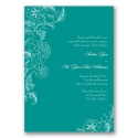 Cascading Blossoms - Jade - Invitation