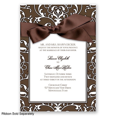 Indulgence - Chocolate - Invitation
