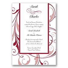 Swept Away - Apple - Invitation