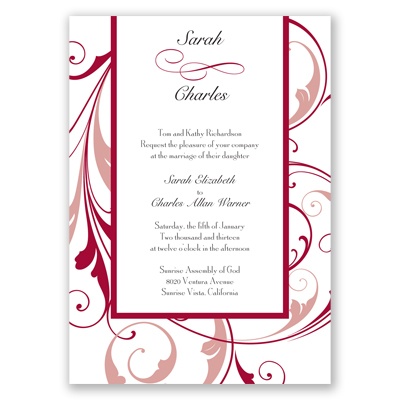 Swept Away - Apple - Invitation