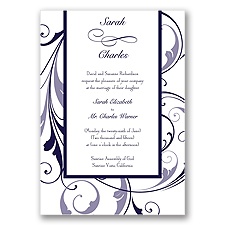 Swept Away - Lapis - Invitation