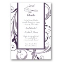 Swept Away - Plum - Invitation