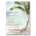Palm Tree Beach - Invitation