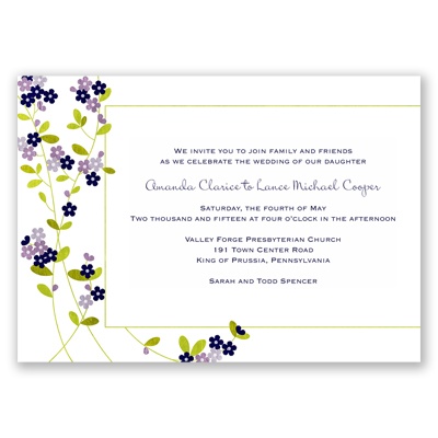 Flirty - Wisteria - Invitation