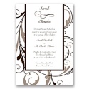 Swept Away - Chocolate - Invitation