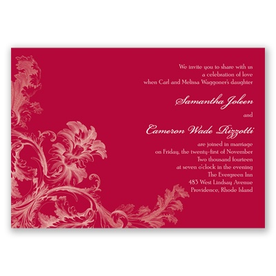 Tapestry -Apple -  Invitation