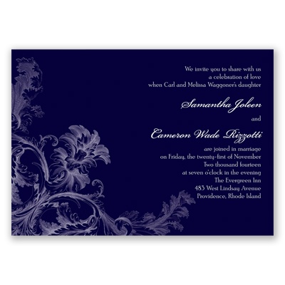 Tapestry - Lapis -  Invitation