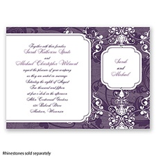 Urban Vintage - Plum - Invitation
