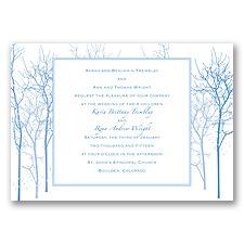 Enchanted Forest - Cornflower - Invitation