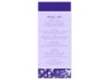 Forever Color - Regency - Menu Card
