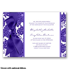 Floral Patterned - Regency - Invitation