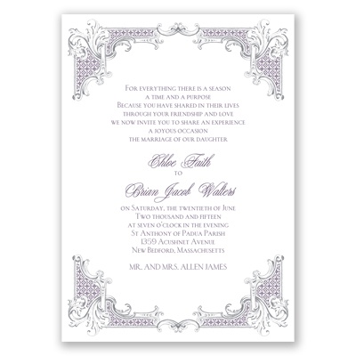 Sterling Flourish - Invitation