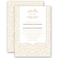 English Garden - Golden - Invitation