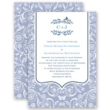 English Garden - Marine - Invitation