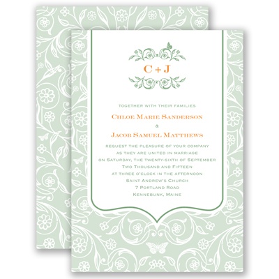 English Garden - Clover - Invitation